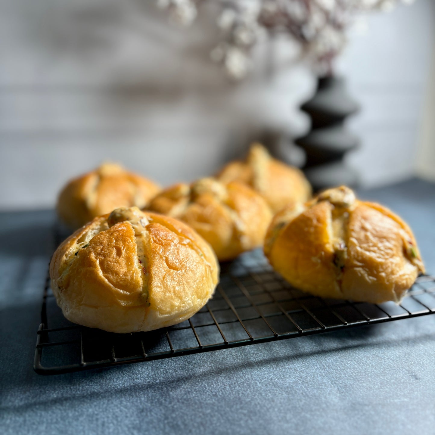 Korean cream cheese buns Masterclass